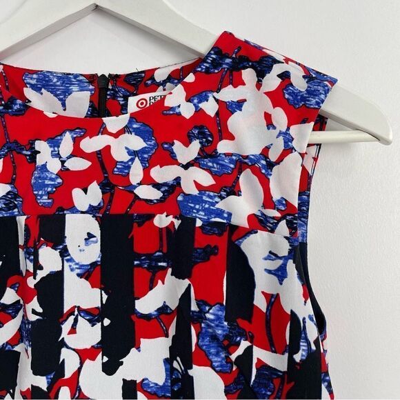 Peter Pilotto for Target  Red Crepe Sheath Fluted Hem
Dress Sz XS - Picture 6 of 16